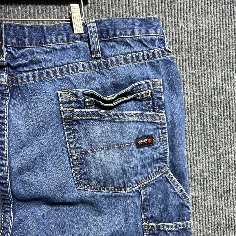 Ariat FR M4 Relaxed Boot Cut Jeans Mens 46x34 Blue Flame Resistant Utility Denim
